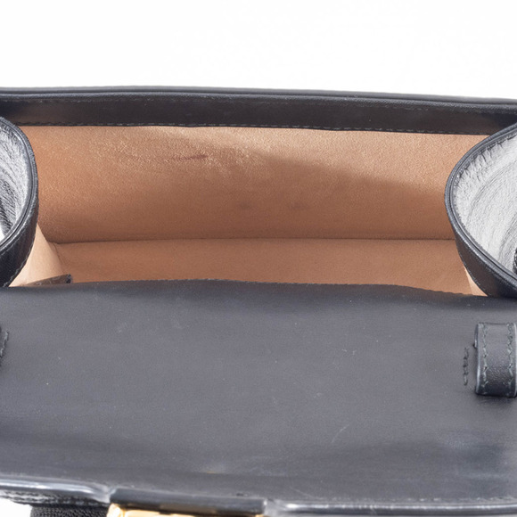 Gucci Sylvie Mini Handbag, Sherry Line, Suede and Leather, Black, 2-Way - Picture 13 of 16